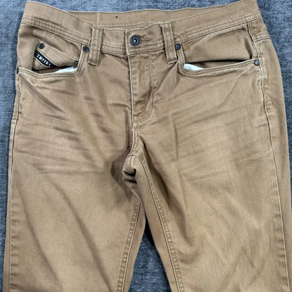 Empyre Verge Skinny Jeans Mens Size 32x30 Stretch Khaki‎ Denim Cotton Skate